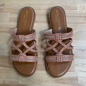 NWOT Andrea e Michele sparkly sandals